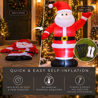 Neo 4ft Inflatable Santa Claus Christmas Decoration