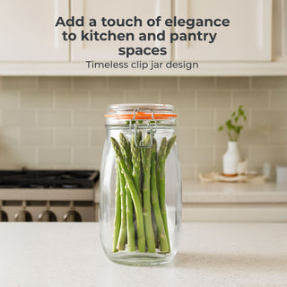 Neo 1.5L Pack of 3 Canisters with Airtight Silicone Seal Lids