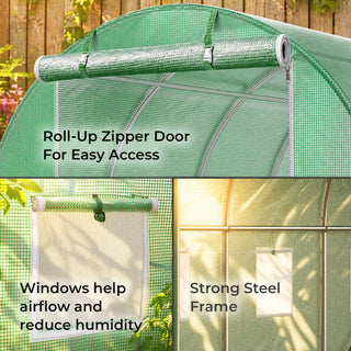 Neo Garden Polytunnel Walk-In Greenhouse 3x2x2m