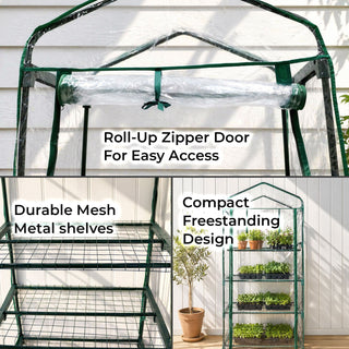 Neo 4 Tier Shelves Mini Greenhouse 150 x 70 x 50cm