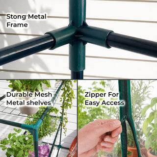 Neo Green 4 Tier Mini Greenhouse 193 x 143 x 73cm