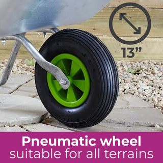 Neo 65 Litre Wheelbarrow With Galvanised Pneumatic Tyre