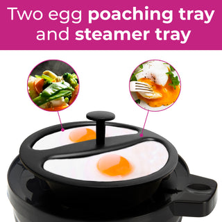 Neo Cream Electric Egg Boiler Poacher and Steamer