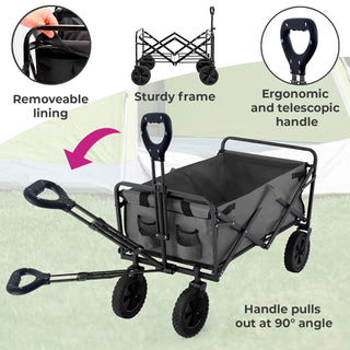 Neo Foldable Collapsible Garden Festival Cart - Grey