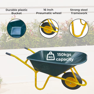 Neo Garden Wheelbarrow Heavy Duty 110L 150kg