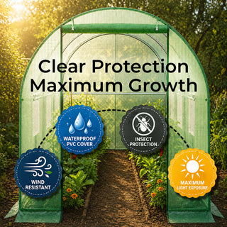 Neo Garden Polytunnel Walk-In Greenhouse 3x2x2m