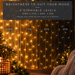 Neo Warm White 720 LED Cluster Christmas String Lights 30 Metre