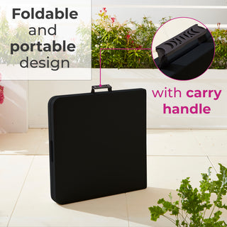 Neo Black Folding Picnic Table Portable 6FT