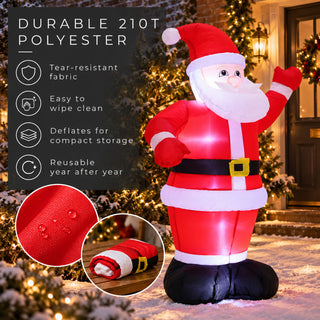 Neo 4ft Inflatable Santa Claus Christmas Decoration