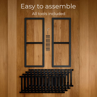 Neo Black 4-Tier Bamboo Shoe Rack Wooden Shoe Storage Organiser Shelf for Hallway, Entrance Living Room