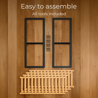 Neo Black Wood 4-Tier Bamboo Shoe Rack Wooden Shoe Storage Organiser Shelf for Hallway, Entrance Living Room