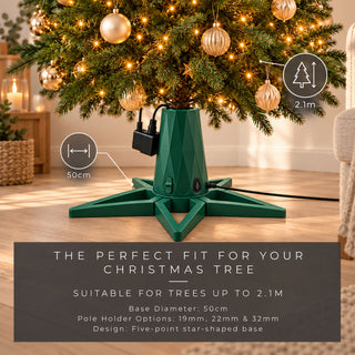 Neo Green Rotating Christmas Tree Stand