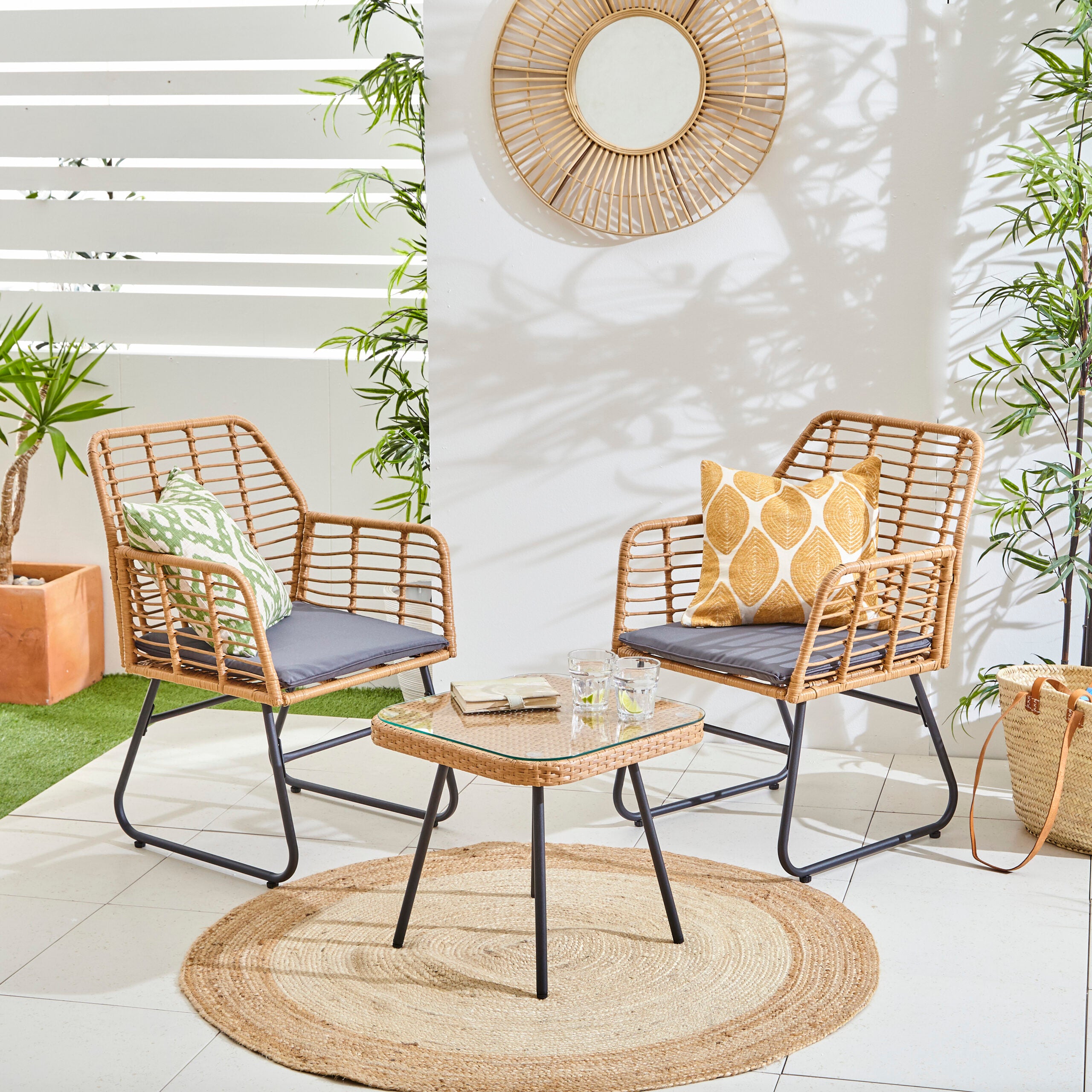 Rattan Effect Bistro Garden Set B&m Bistro Set Rattan Effect