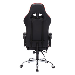 Neo Red/Black Leather Gaming Chair with Massage Function