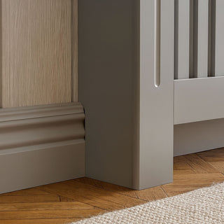 Neo Small Grey Decorative Wooden Radiator Cover