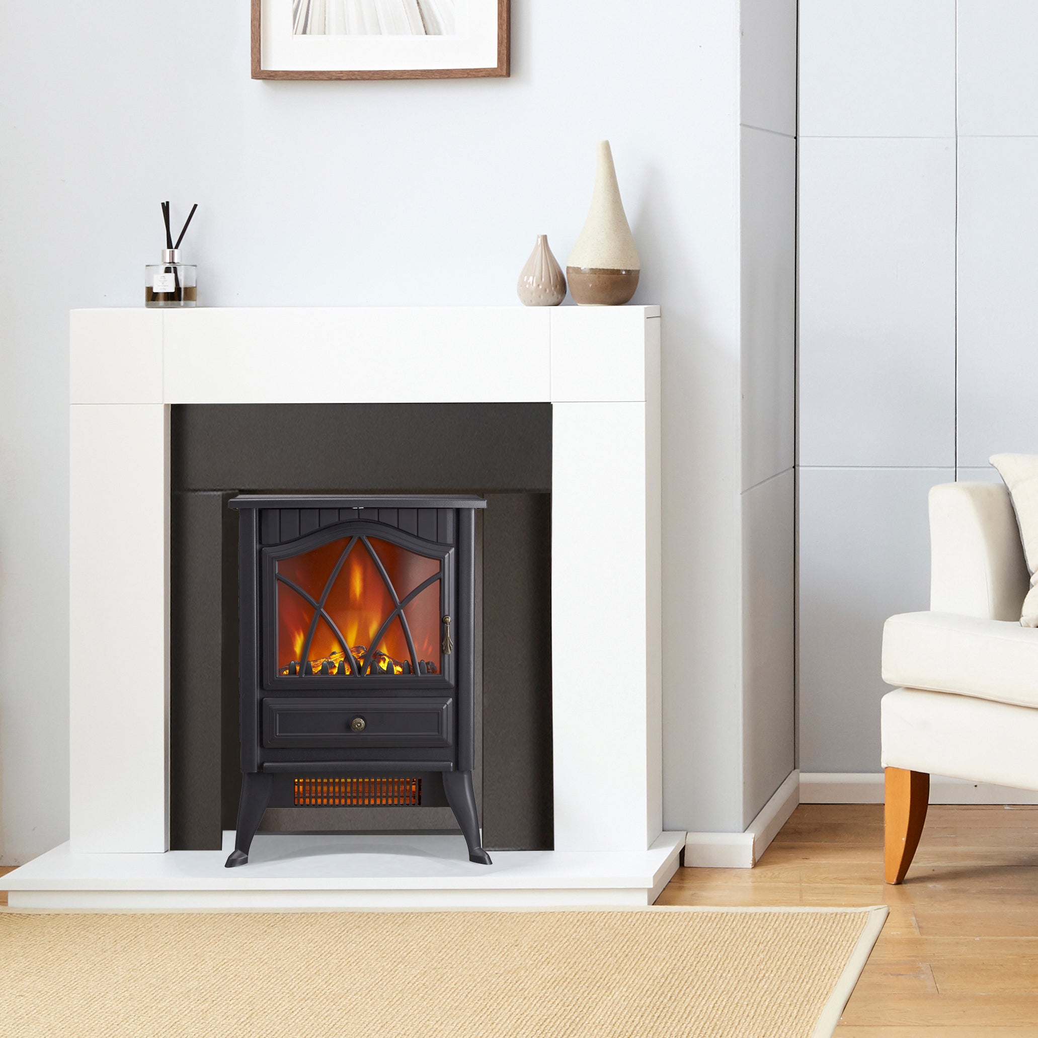 Flame Effect Vonhaus Stove Heater VonHaus Electric Stove Heater