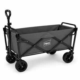 Neo Grey Folding Wagon Garden Cart 140L 120kg