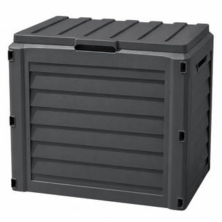 Neo Dark Grey 140L Garden Storage Box Outdoor Chest