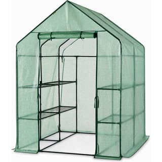 Neo 8 Tier Shelving Walk In Outdoor Greenhouse 193 x 143 x 143 cm