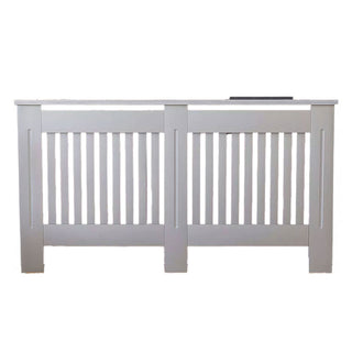 Neo Large Grey Decorative Wooden Radiator Cover