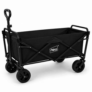 Neo Black Folding Wagon Garden Cart 140L 120kg