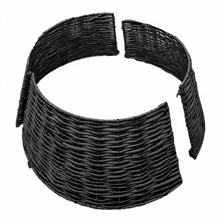 Neo Black Natural Rustic Willow Christmas Tree Skirt