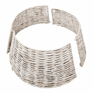 Neo White Natural Rustic Willow Christmas Tree Skirt