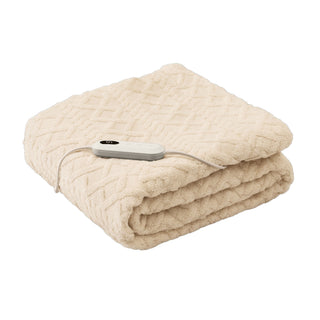 Neo Natural Electric Cable Knit Heated Throw