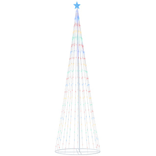 Neo 10ft White Waterfall LED Outdoor Christmas Tree Light Cascading Star Tree with 5m Lead Multi Function Modes Garden & Patio