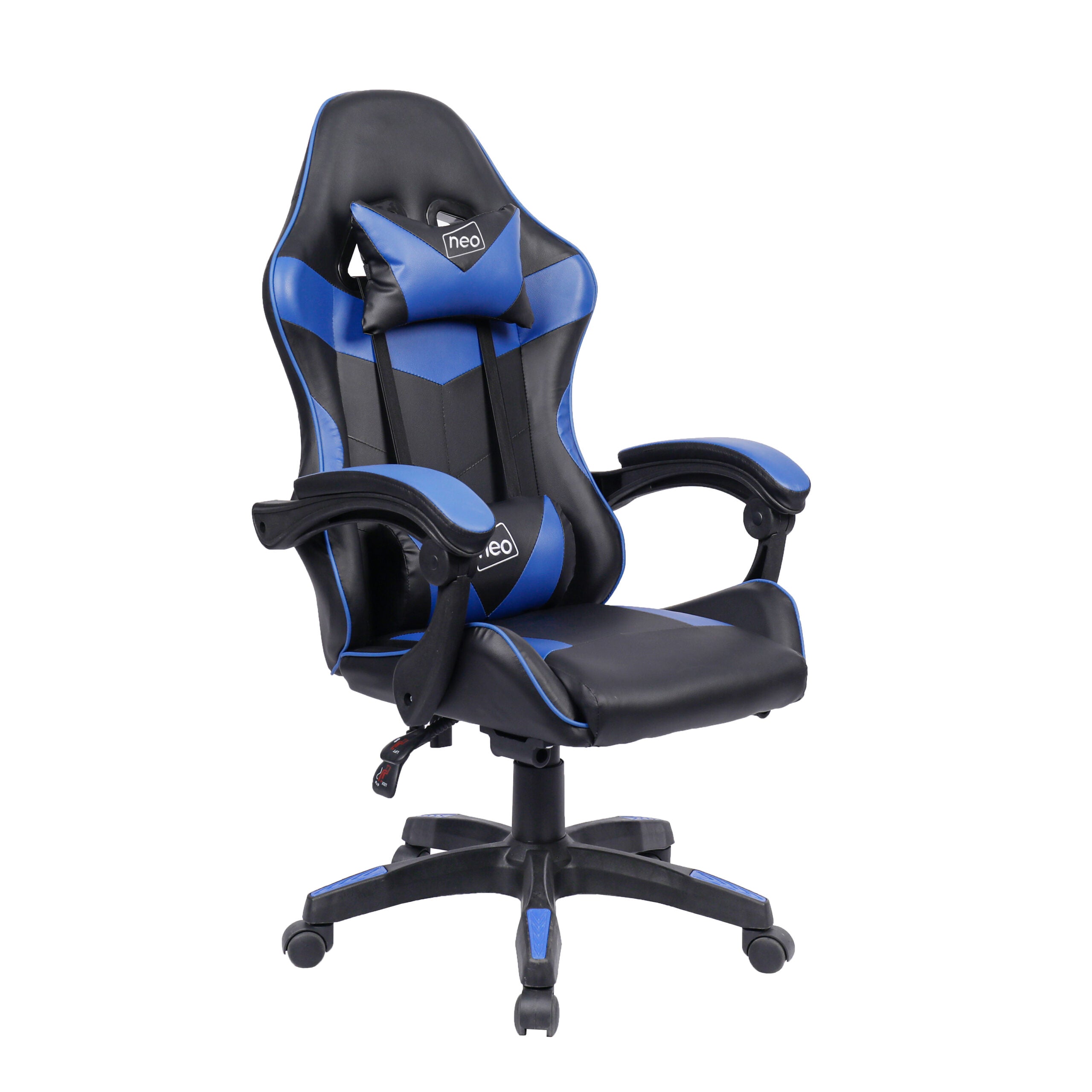 Neo Blue Leather Gaming Chair – Neo Direct