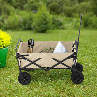 Neo Foldable Collapsible Garden Festival Cart - Natural