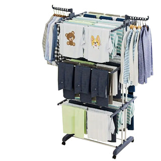 Neo Grey 4 Tier Folding Clothes Horse Drying Rack