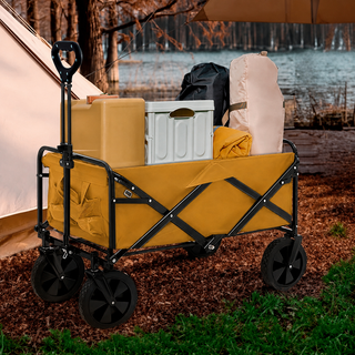 Neo Foldable Collapsible Garden Cart - Khaki