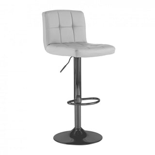 Neo Grey Faux Leather Bar Stool