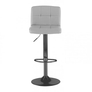 Neo Grey Faux Leather Bar Stool