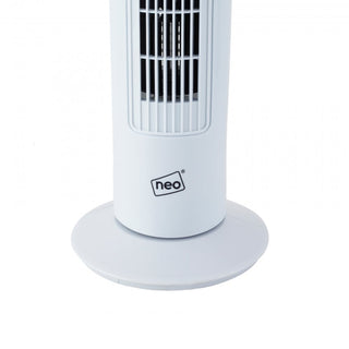 Neo White 29" 3 Speed Oscillating Free Standing Tower Fan