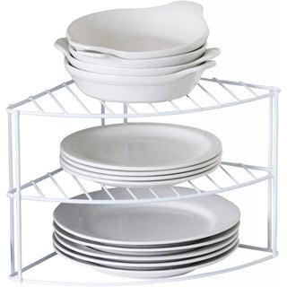 3 Tier Kitchen Cupboard Plate Holder and Storage Rack