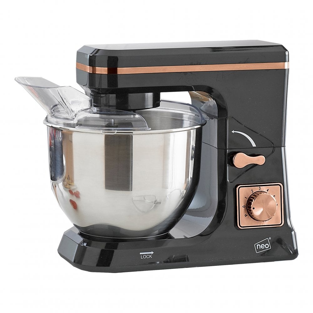 Neotek Mixers Neo Copper & Black 5L 6 Speed 800W Electric Stand Food Mixer – Neo Direct