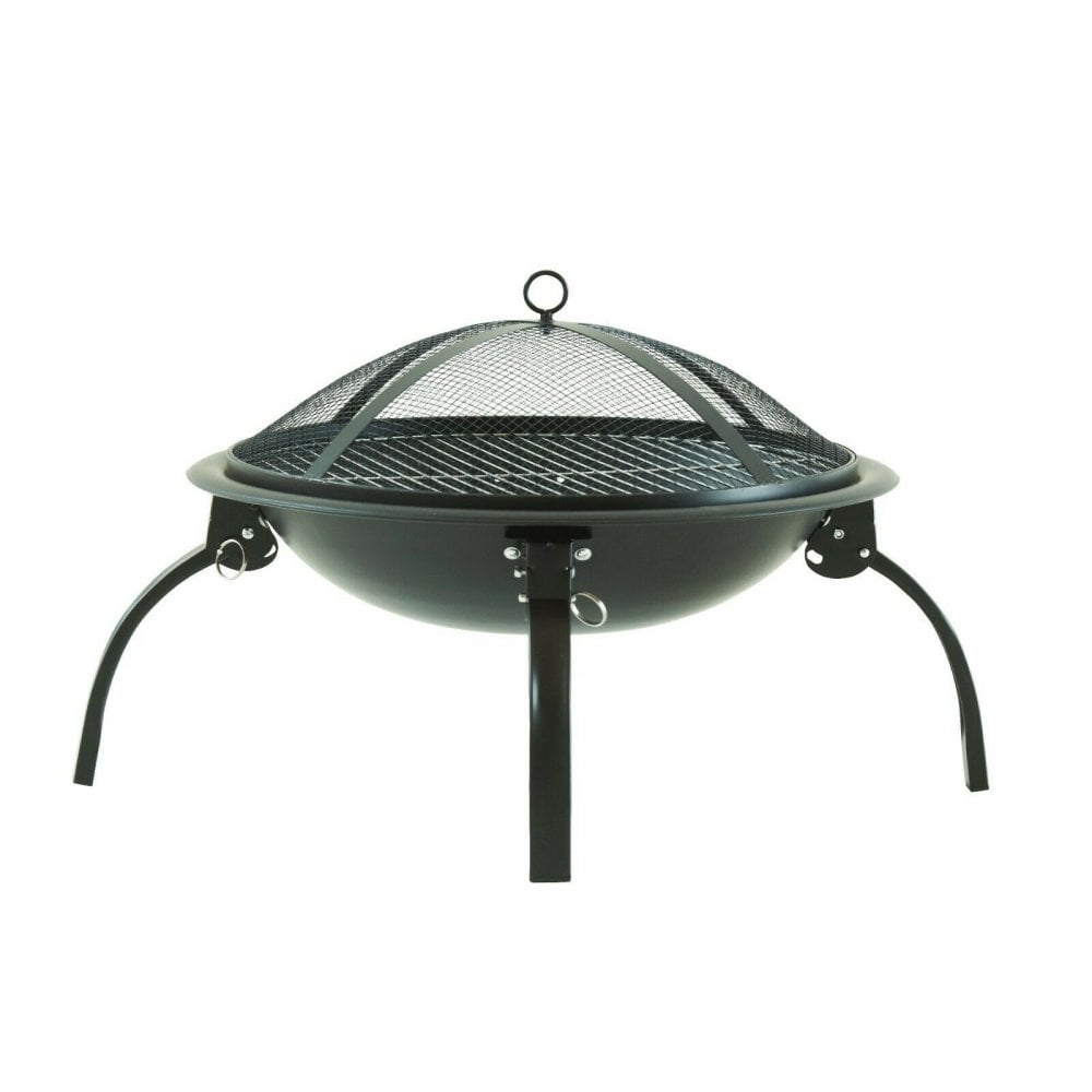 thumbnail image 2 of Crystals Portable 3-in-1 BBQ Grill, Fire Pit & Garden Heater - Outdoor Metal Fire Bowl 2 of 6