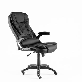 Neo Black Leather Executive Recliner Swivel Office Chair