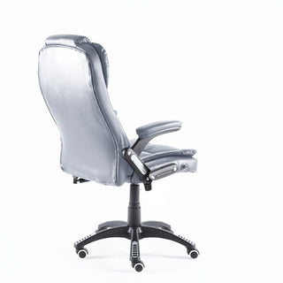 Neo Grey Faux Leather Office Chair with Massage Function