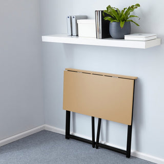 Neo Oak Foldable Computer Wooden Desk