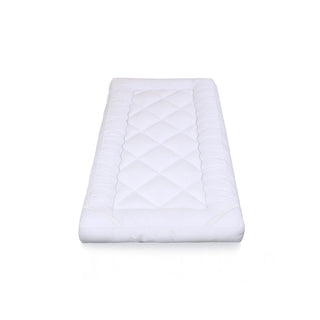 Neo Single Mattress Topper Soft Memory Foam Plush Bounce Fibre Breathable Diamond Quilted Fabric Elastic Anti Slip Corner Straps Secure Fit All UK Bed Sizes