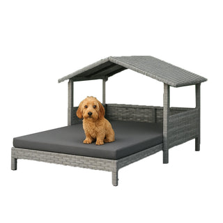 Neo Rattan Dog House Outdoor Wicker Dog Pet Bed