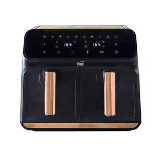 Neo Black & Copper Electric 8.5L Digital Air Fryer with Dual Drawer