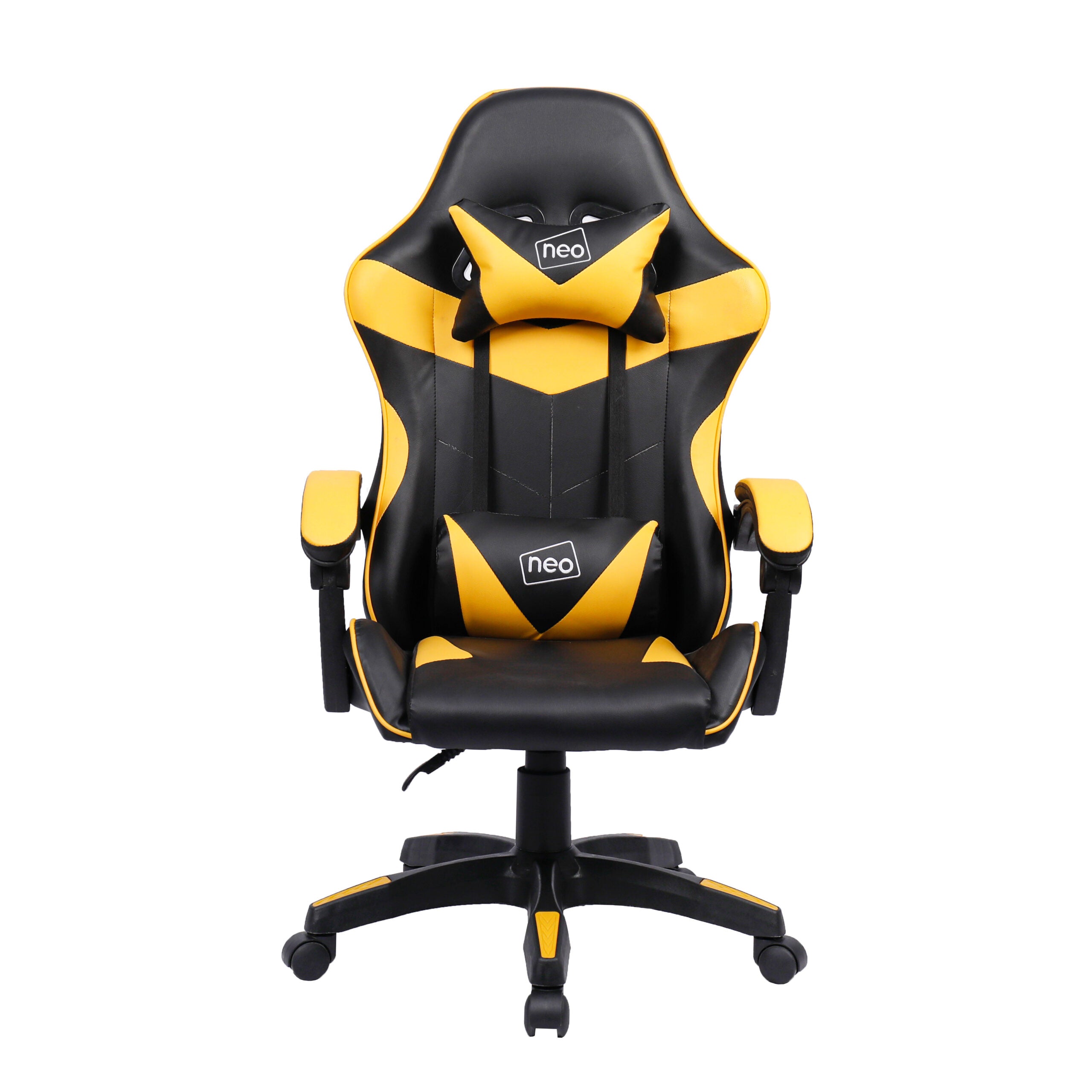 Neo Yellow Leather Recliner Computer Gaming Office Chair – Neo Direct