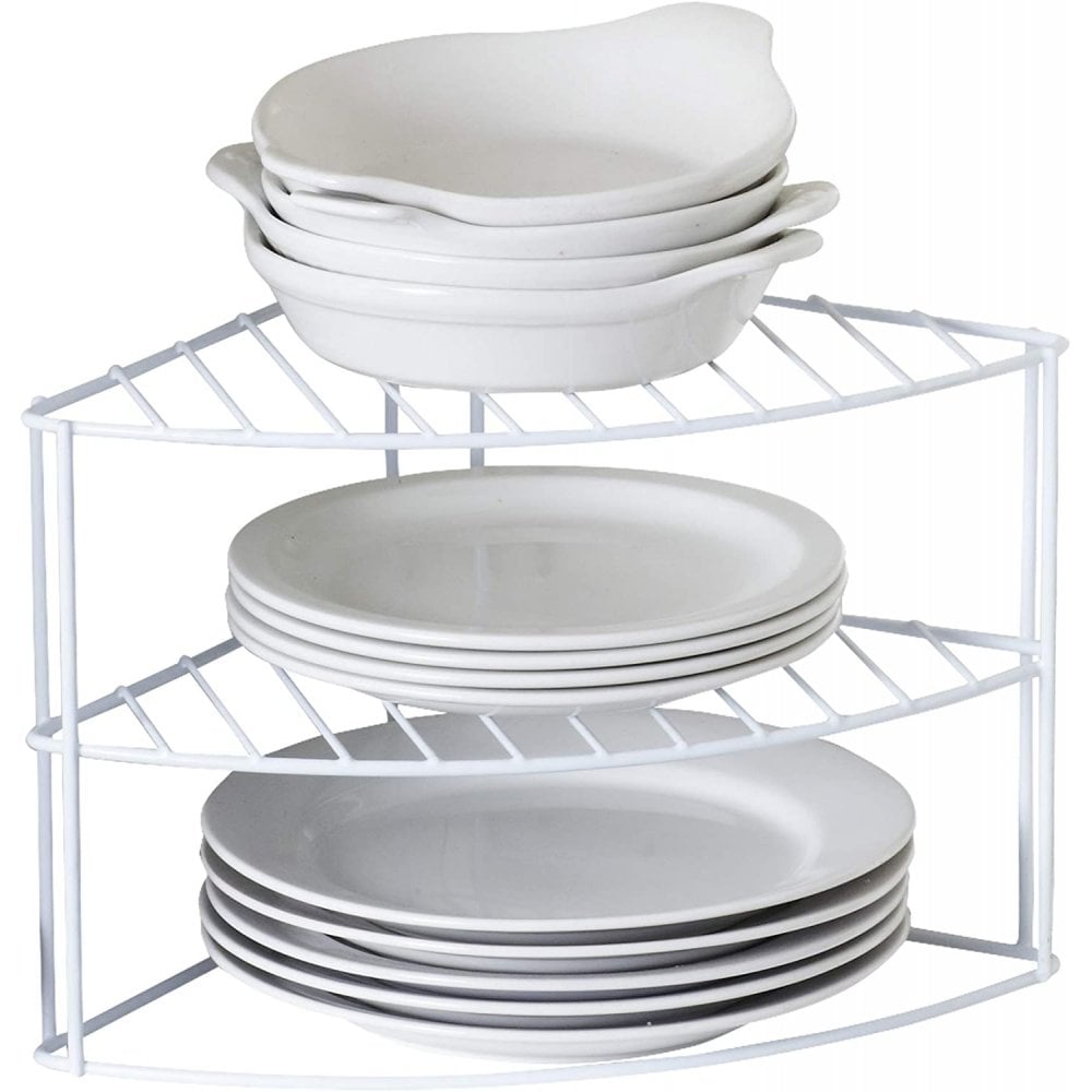3 Tier Kitchen Cupboard Plate Holder and Storage Rack - Neo Direct